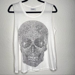 Lauren Moshi 🖤 💀 Heart Skull Muscle Tank